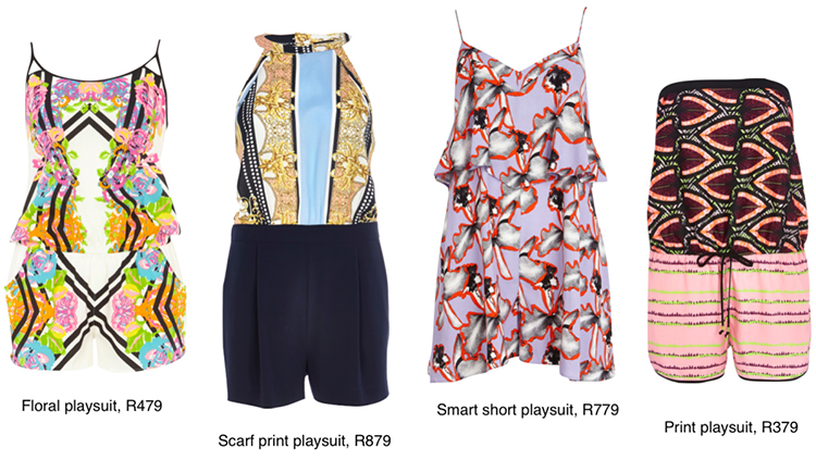 Summer Printed Jumpsuits, from R379 to R879, size 6 to 16, River Island