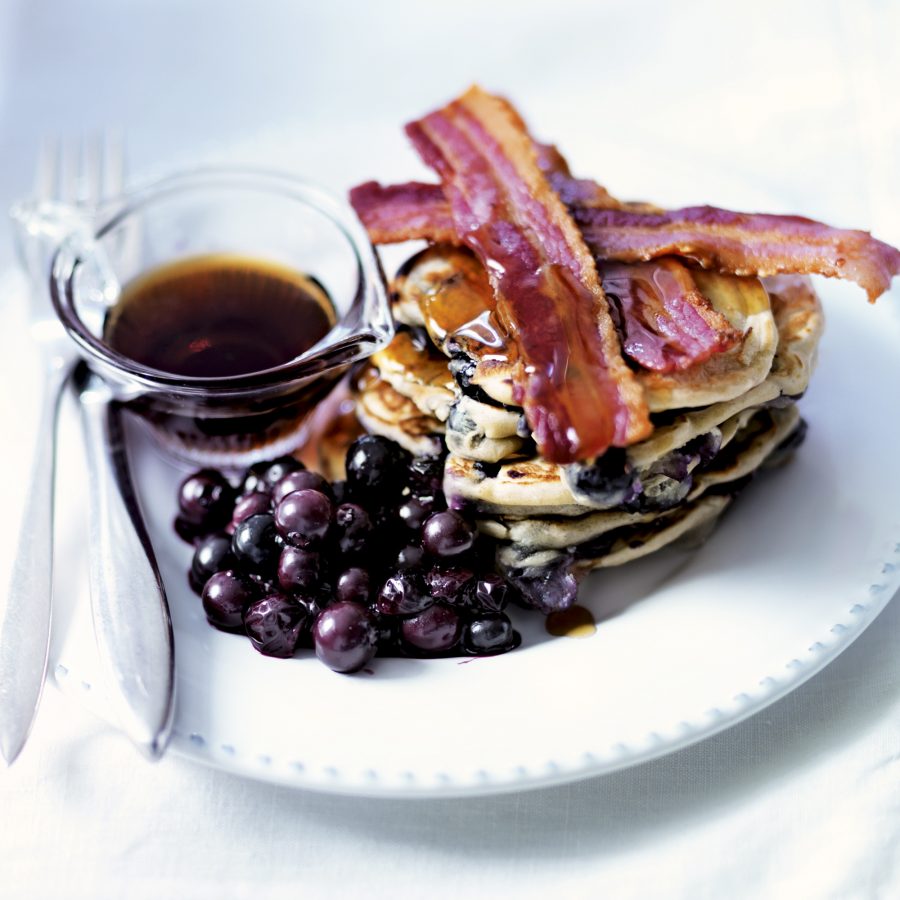 American blueberry pancakes recipe