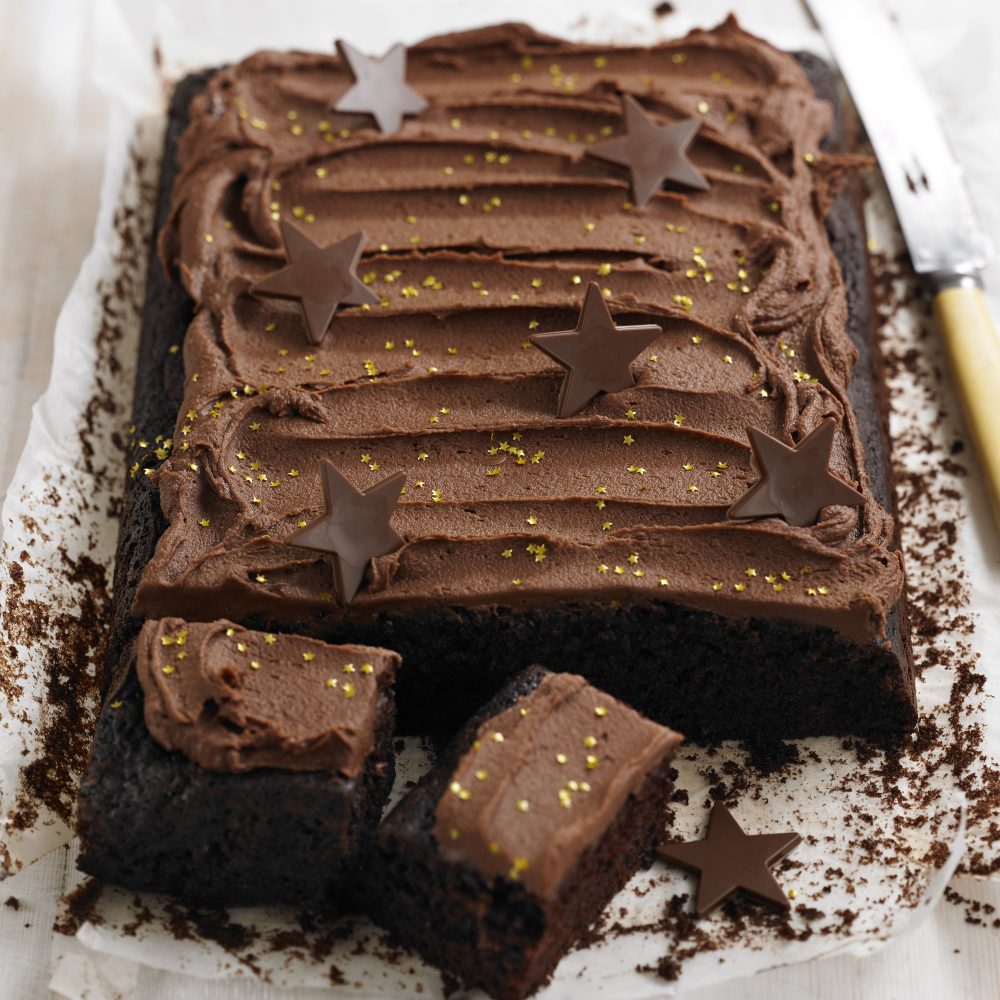Chocolate tray bake birthday cake recipe