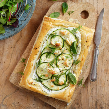 Courgette And Marrow Tart With Feta Recipe