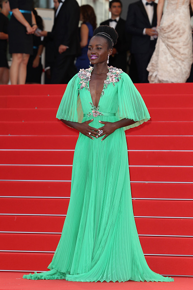 CANNES, FRANCE - MAY 13:  Lupita Nyong'o attends the opening ceremony and "La Tete Haute" ("Standing Tall") premiere during the 68th annual Cannes Film Festival on May 13, 2015 in Cannes, France.  (Photo by Antonio de Moraes Barros Filho/FilmMagic,)