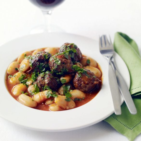 Beans and meatballs recipe