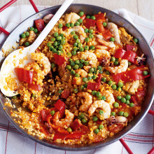 Chicken, Chorizo And Squid Paella Recipe