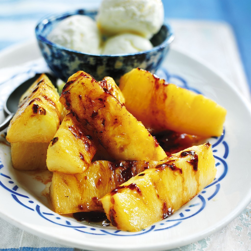 Salty And Sticky Maple Pineapple recipe