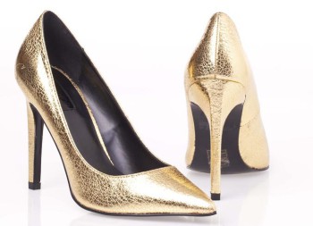 Topshop Gold shoe, R