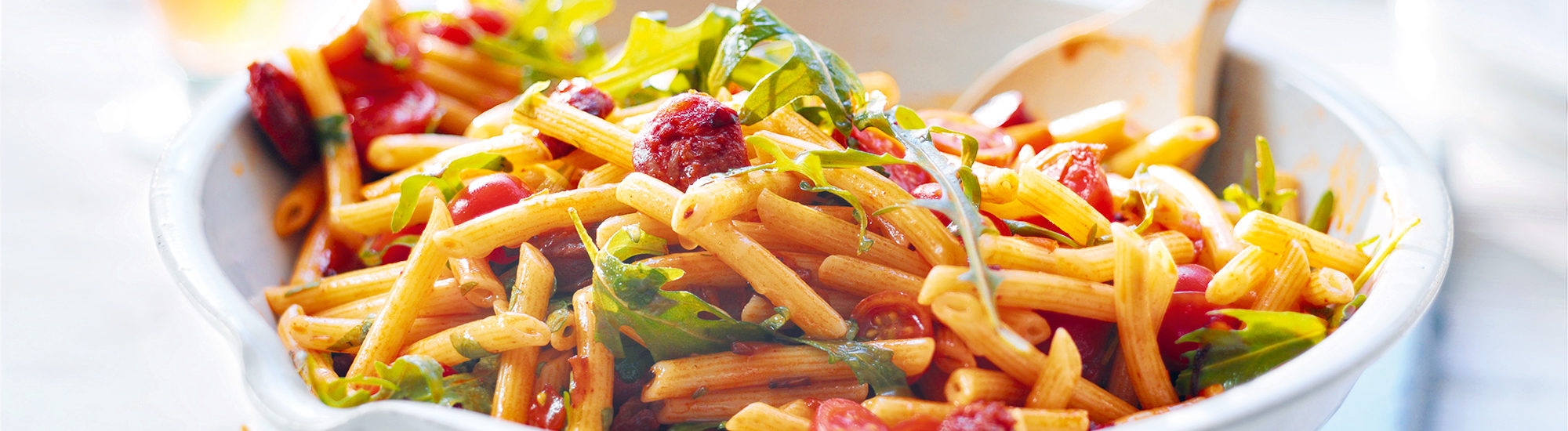 Tomato and chorizo pasta salad recipe