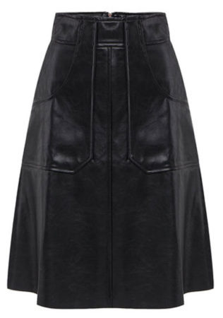 A-line-leather-skirt