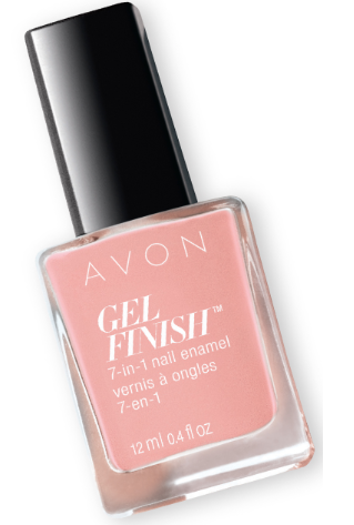 Gel nails at home: Avon Gel Finish Nail Enamel in Dazzle Pink