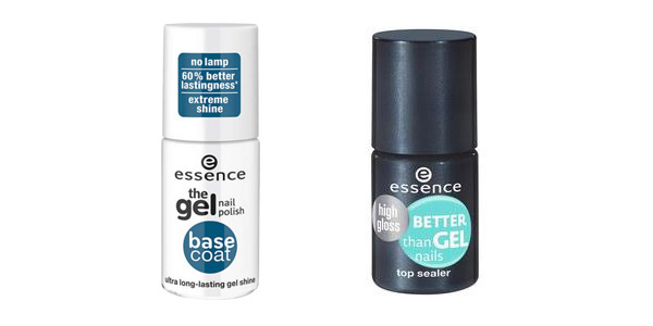 Gel nails at home: Essence base and top coats