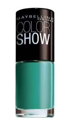 Gel nails at home, Maybelline Colour Show Nail Polish Urban Turquoise