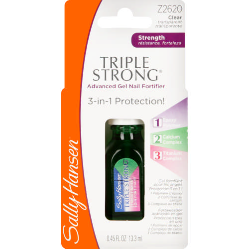 Gel nails at home: Sally Hansen Triple Strong Advanced Gel Nail Fortifier