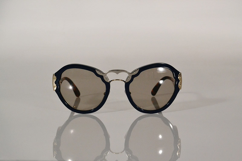 Sunglasses: Navy, silver and tortoiseshell, R5 090, Prada at Sunglass Hut