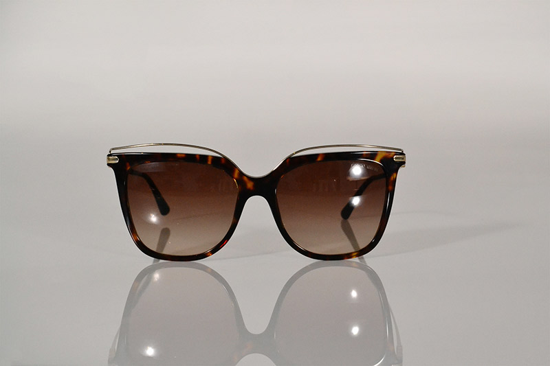 Sunglasses: Tortoiseshell and gold wire, R3 390, Emporio Armani at Sunglass Hut