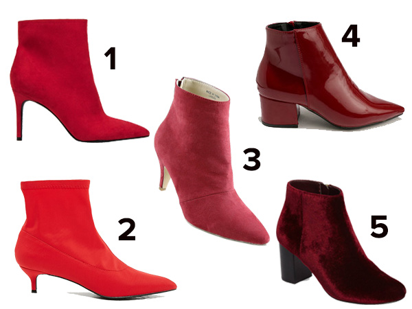 fashionable winter boots red