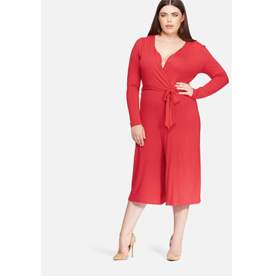 plus size style red
