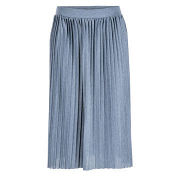 pleated midi skirt for pear body types