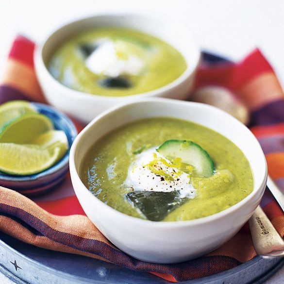 chilled avocado and cucumber soup recipe