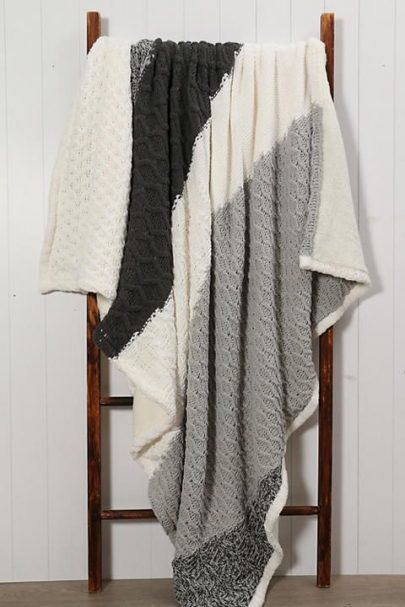 warm throw blankets mr price home knit patchwork sherpa