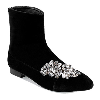 winter flats embellished boots