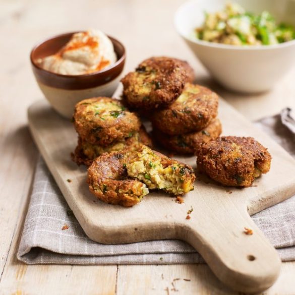 Falafel with Hummus And Grains Recipe