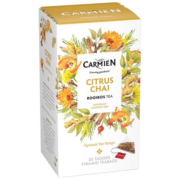 carmien rooibos tea citrus chai blend