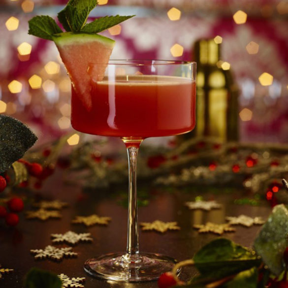 Rum and watermelon Christmas cooler recipe