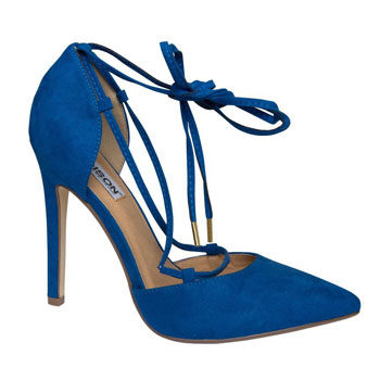 cobalt blue pointy stiletto heels 