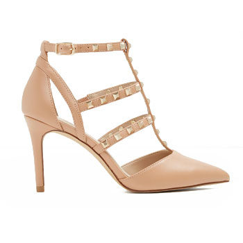 pointy nude stiletto heels for new year's eve 
