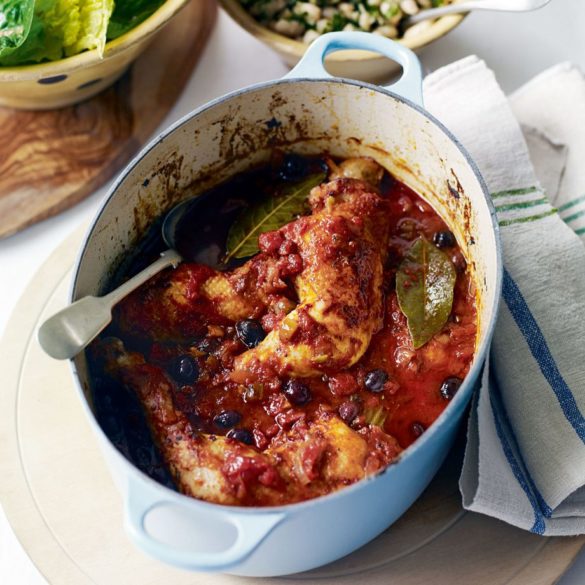 Chicken with Anchovies and Olives Recipe