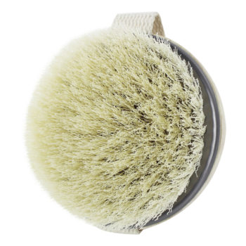 densely packed dry body brush for glowing skin