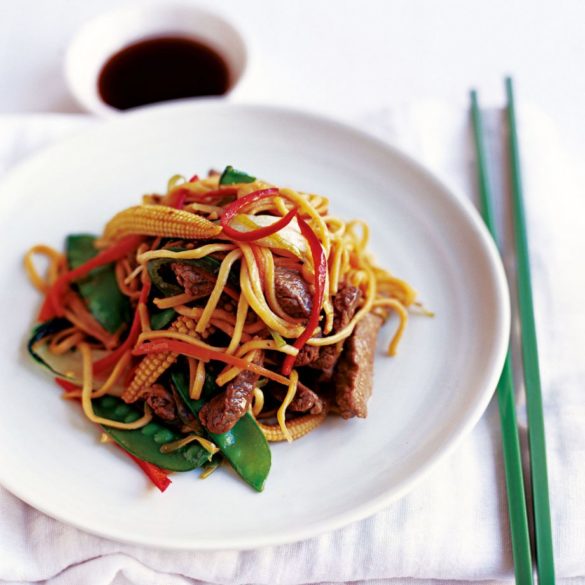 Stir-Fried Beef with Egg Noodles Recipe