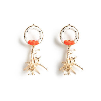 living coral earrings 