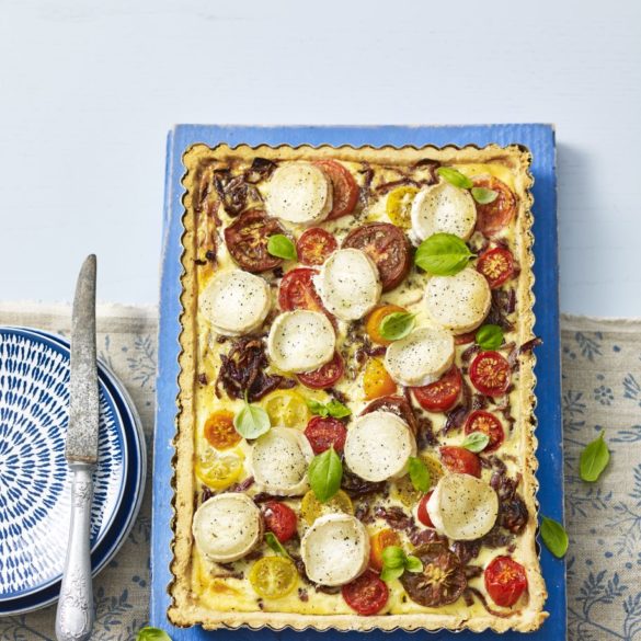 Goat’s Cheese and Tomato Tart with Caramelised Red Onion Recipe