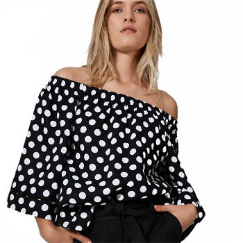 polka dot fashion trend blouse 