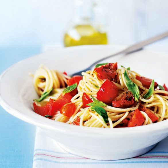 Tomato and Peppadew summer spaghetti recipe