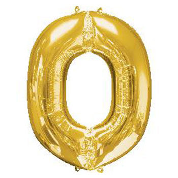 Gold O balloon