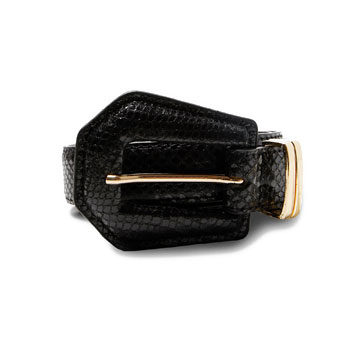 black and gold textured belt inspired by new york fashion week 