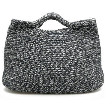 monochrome tweed handbag 