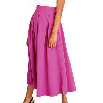 cerise pink skirt inspired by new york fashion week 