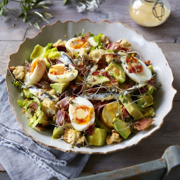 Potato and Egg Salad with Crispy Bacon Recipe
