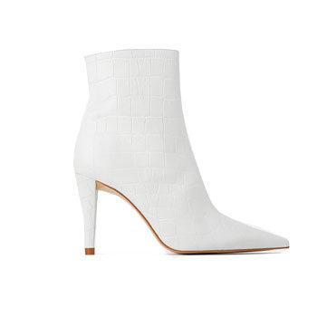 stiletto ankle white boot inspired by new york fashion week 