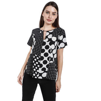 polka dot printed trend blouse 