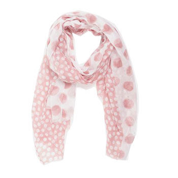 multi dot print trend scarf 