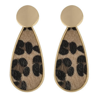 animal printed earrings 