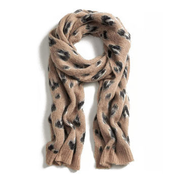 printed knit scarf 
