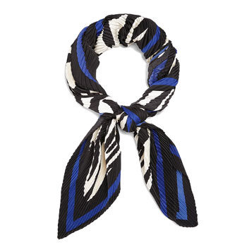 pleated neckerchief scarf 
