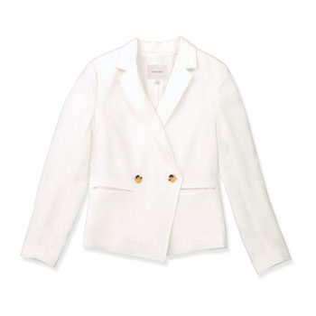 white meghan markle inspired blazer