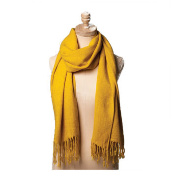 yellow wollen scarf 