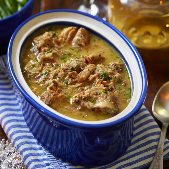 Pork stew with mustard recipe