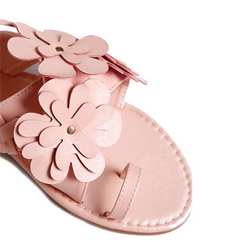 flower embellished sandals